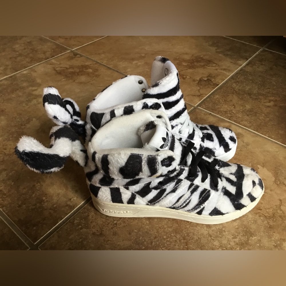 Adidas Jeremy Scott White Tiger Mens Size 6.5